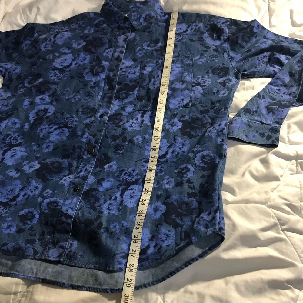 Lucky brand floral chambray button up shirt - Picture 4 of 6